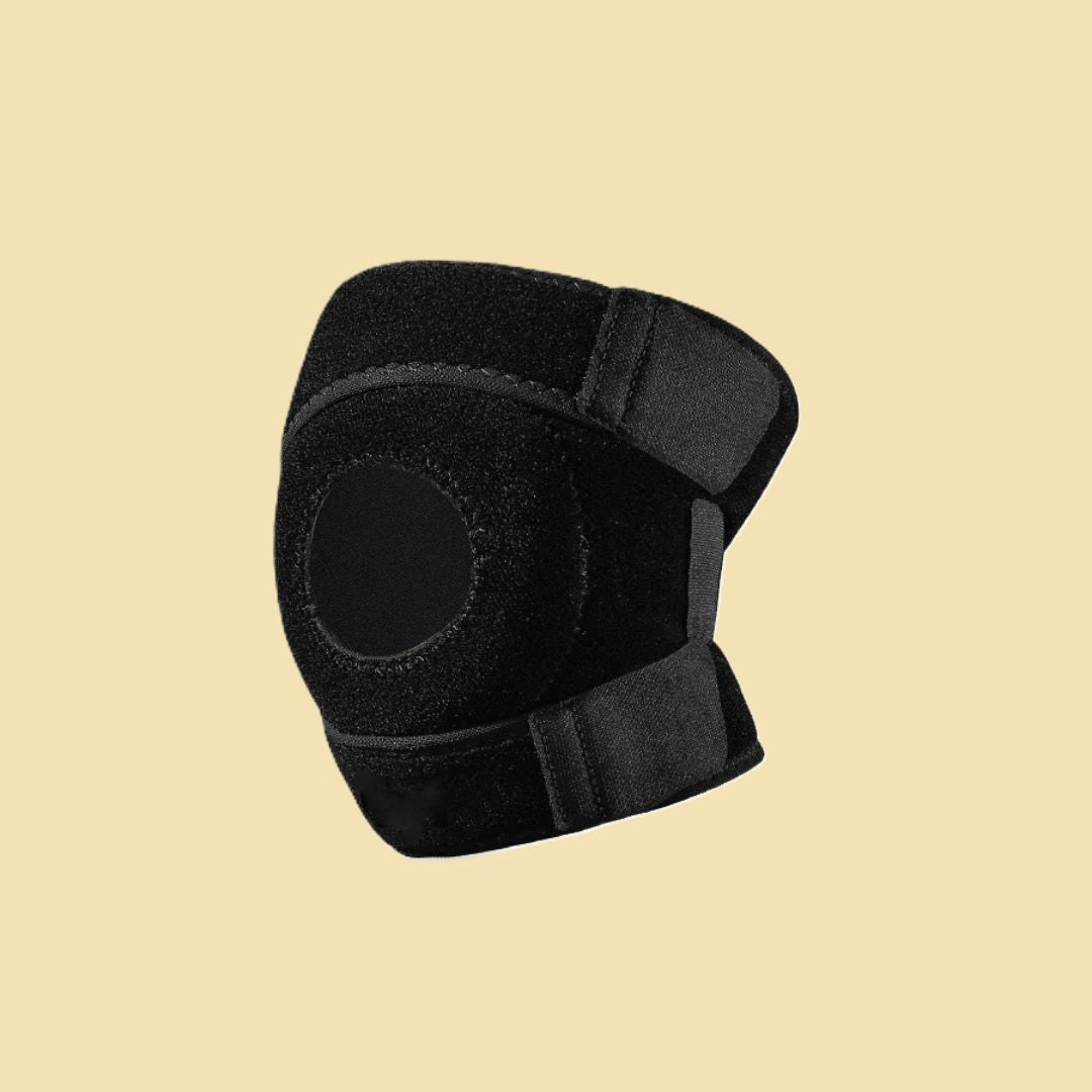 genouillere noire trou pour rotule