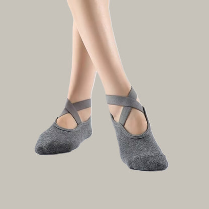 chaussettes-antiderapantes-grise-elastique-en-dessus