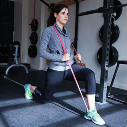 elastique musculation femme exercice salle sport