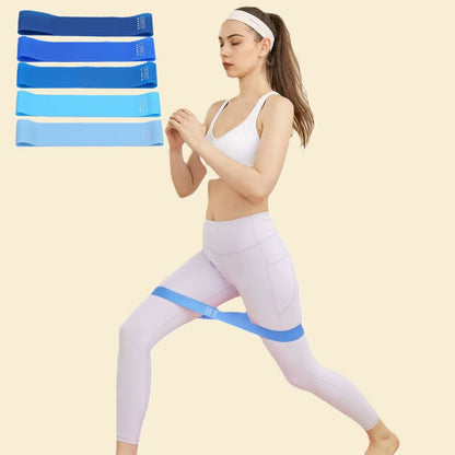 elastique-musculation-bleu-lot-de-cinq