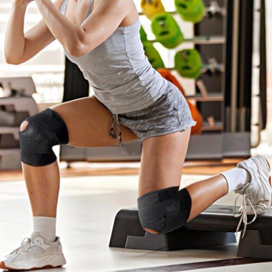 genouillere rotule prévention femme fente sur step