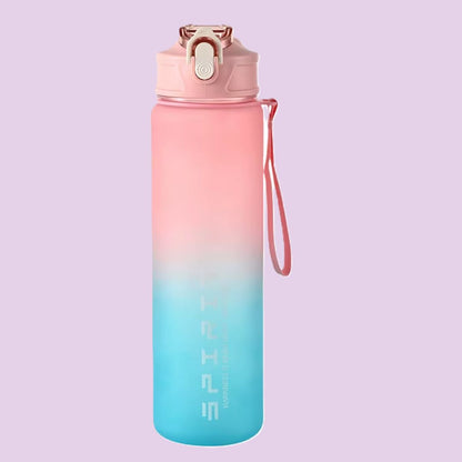 gourde sport rose bleu
