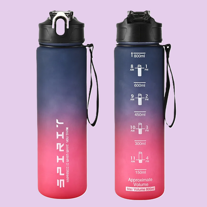 gourde sport violet rose devant derriere
